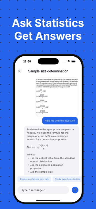StatisticsAI screenshot 2